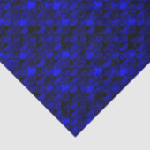 Papier Mousseline Échelles bleu-foncé de sirène de Falln (Détail)