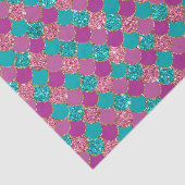 Papier Mousseline Échelles de motif de sirène de parties scintillant (Détail)
