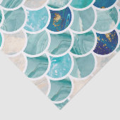 Papier Mousseline Échelles de poissons pétillantes de sirène de (Détail)