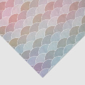 Papier Mousseline Échelles de sirènes colorées (Détail)