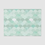 Papier Mousseline Échelles de sirènes vertes (Recto)