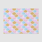 Papier Mousseline Échelles en pastel de sirène (Recto)