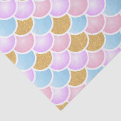 Papier Mousseline Échelles en pastel de sirène (Détail)