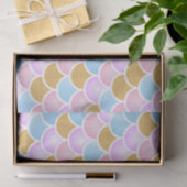 Papier Mousseline Échelles en pastel de sirène (Cadeau)
