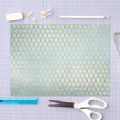 Papier Mousseline Échelles turquoises brillantes de sirène de (Artisanat)