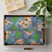 Papier Mousseline Éclaboussement des lis d'étang à poissons (Cadeau)