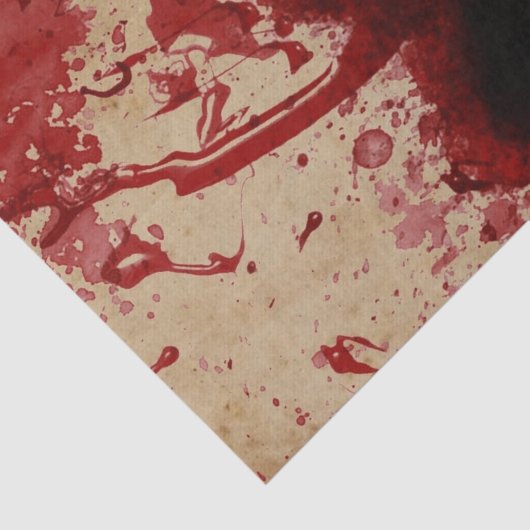 Papier Mousseline Éclaboussure de sang (Détail)