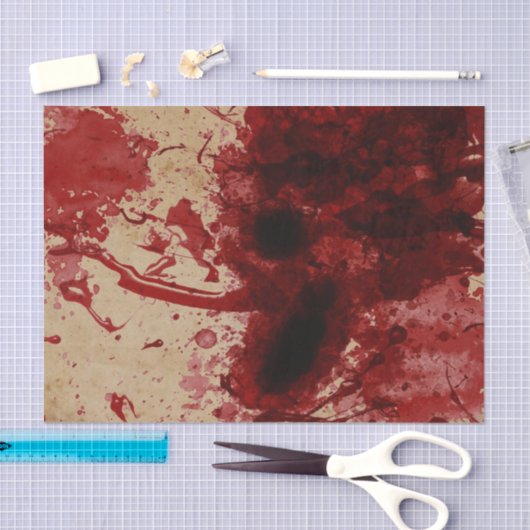 Papier Mousseline Éclaboussure de sang (Artisanat)