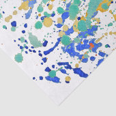 Papier Mousseline Éclaboussures de peinture d'aquarelle (Détail)