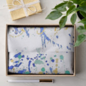 Papier Mousseline Éclaboussures de peinture d'aquarelle (Cadeau)