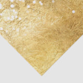 Papier Mousseline Éclat blanc d'étincelle d'or (Détail)