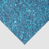 Papier Mousseline Éclat bleu exagéré de parties scintillantes (Détail)