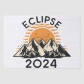 Papier Mousseline Éclipse solaire totale 2024 (Recto)