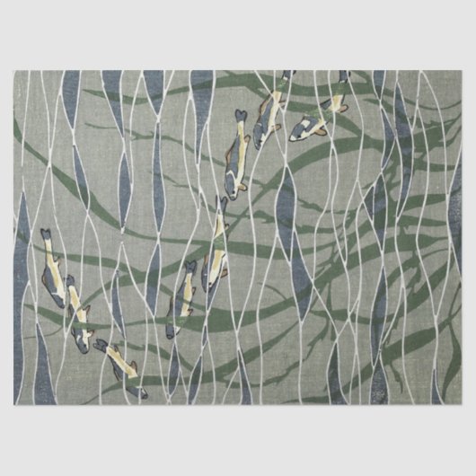 Papier Mousseline École de poissons à Kelp (Recto)