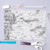 Papier Mousseline Écorce de bouleau - Simple rustique (Artisanat)