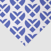 Papier Mousseline Écossais/Écossais Coeurs inspirés du drapeau (Détail)