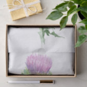 Papier Mousseline Écossais Highland Thistle Watercolor (Cadeau)