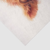 Papier Mousseline Écossais Highland Vache Calf Fleur sauvage Découpa (Détail)