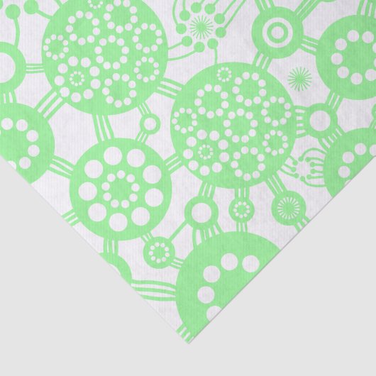 Papier Mousseline Écosystème - Vert menthe (Détail)