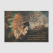 Papier Mousseline Écouter le vent (Recto)