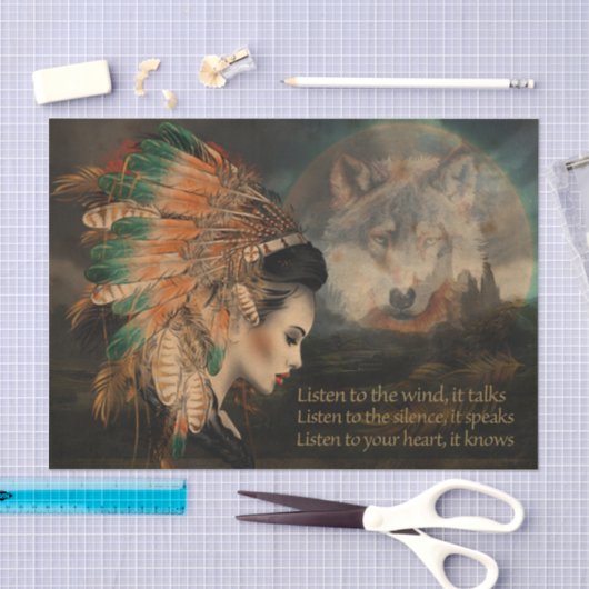 Papier Mousseline Écouter le vent (Artisanat)