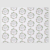 Papier Mousseline Écriture chrétienne de Noël Sticker Écriture (Recto)