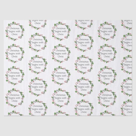 Papier Mousseline Écriture chrétienne de Noël Sticker Écriture (Recto)