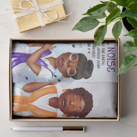 Papier Mousseline Écriture de chanteurs afro-américains (Cadeau)