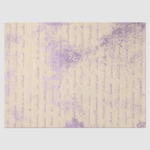 Papier Mousseline Écriture de lavande sur la page de découpage de cr