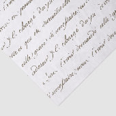 Papier Mousseline Écriture manuscrite de script français Découpage d (Détail)