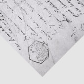 Papier Mousseline Écriture manuscrite de script vintage (Détail)