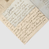 Papier Mousseline Écriture manuscrite française (Détail)