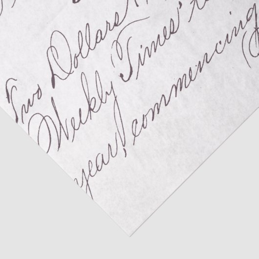 Papier Mousseline Écriture manuscrite superposée (Détail)