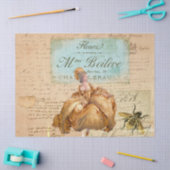 Papier Mousseline Écriture manuscrite vintage d'abeilles (Artisanat)