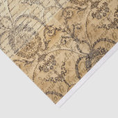 Papier Mousseline Écriture manuscrite vintage Découpage et collage (Détail)