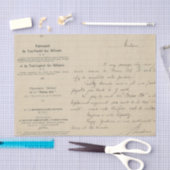 Papier Mousseline écriture vintage (Artisanat)