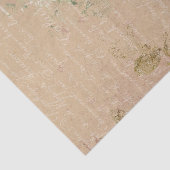 Papier Mousseline Écriture Vintage grande et détendue (Détail)