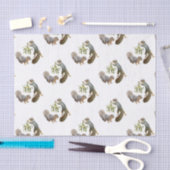Papier Mousseline Écureuil au papier de fond de mélèze (Artisanat)