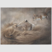 Papier Mousseline Écureuil de Lion de découpage Pause entre les batt (Recto)