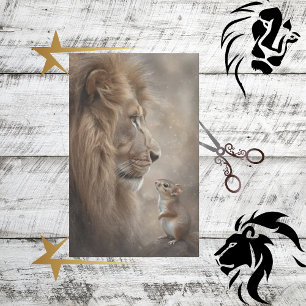 Papier Mousseline Écureuil de Lion de découpage Pause entre les batt