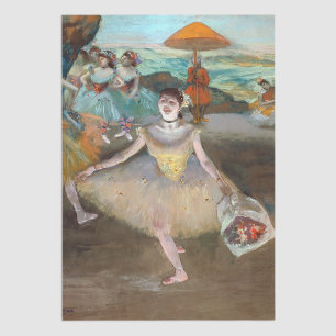 Papier Mousseline Edgar Degas - Danseuse avec Bouquet, Bwing on Stag