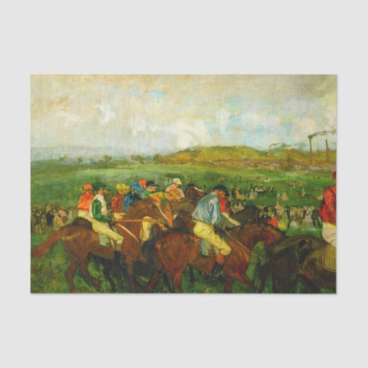 Papier Mousseline Edgar Degas Équitation (Recto)