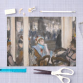 Papier Mousseline Edgar Degas - Femmes sur une terrasse de café en s (Artisanat)