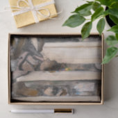 Papier Mousseline Edgar Degas - Femmes sur une terrasse de café en s (Cadeau)