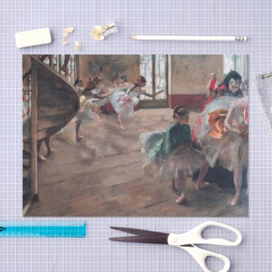 Papier Mousseline Edgar Degas - La répétition (Artisanat)