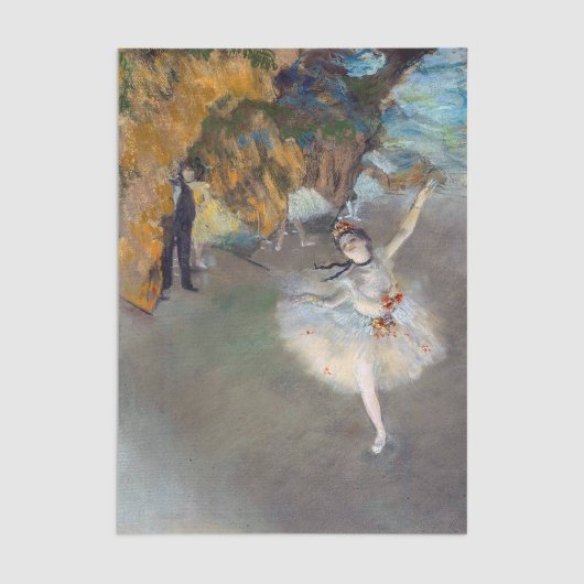 Papier Mousseline Edgar Degas - L'Étoile / Danseur sur scène