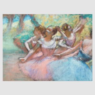 Papier Mousseline Edgar Degas - Quatre Ballerinas sur scène