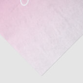 Papier Mousseline (Editable) Light Pink Color Ombre & Your Text (Détail)