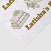 Papier Mousseline Editable Neutral Baby Shower Tissue Paper (Détail)