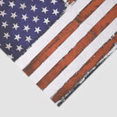 Papier Mousseline Édition de grunge de drapeau américain (Détail)